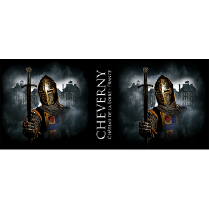 Mug bicolore Chevalier en Armure avec Epée Cheverny noir Taille unique