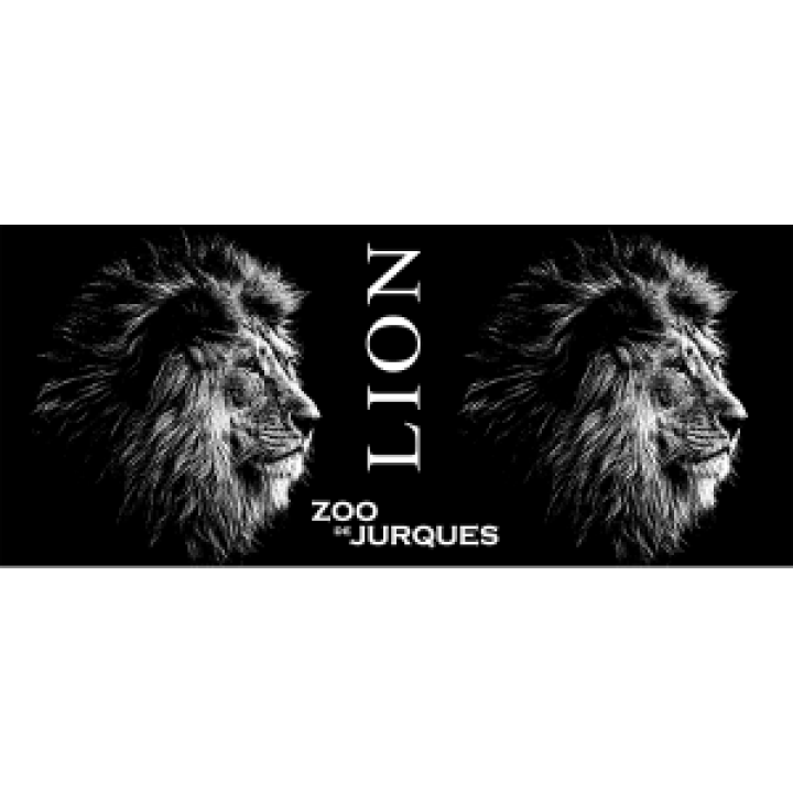 Mug bicolore Lion Gamme Black Zoo de Jurques noir Taille unique