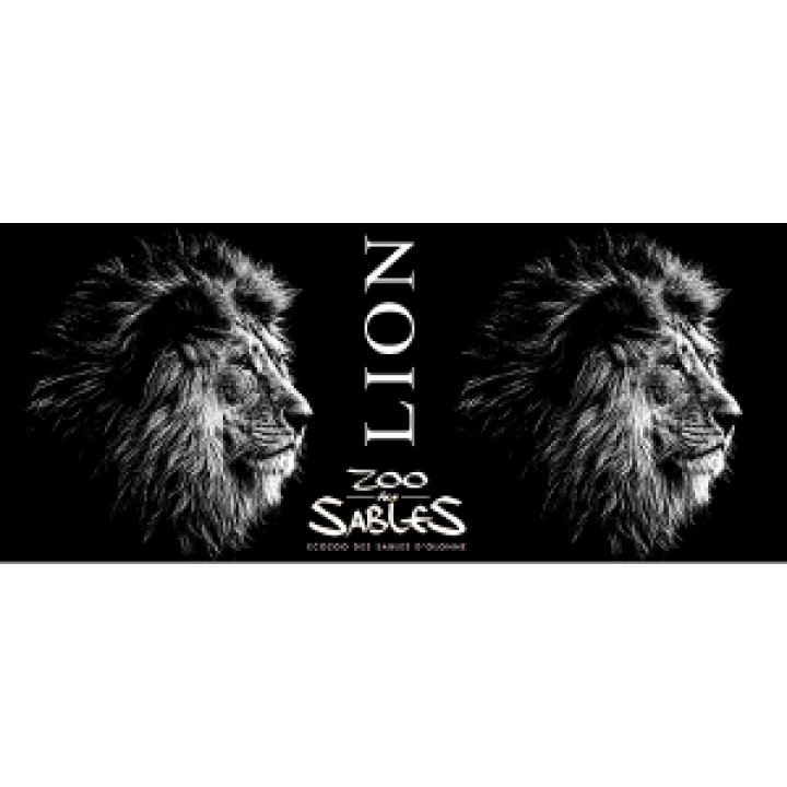 Mug bicolore Lion Gamme Black Zoo les Sables dOlonne noir Taille unique