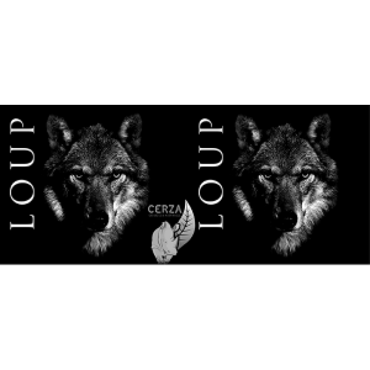 Mug bicolore Loup Cerza noir Taille unique