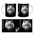 Mug bicolore Nashoba Loup (Mod&egrave;le Exclusif) Gamme Black Cerza noir Taille unique
