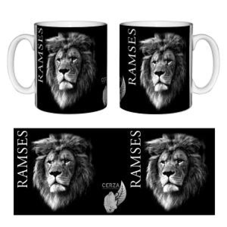 Mug bicolore Rams&egrave;s Lion (Mod&egrave;le Exclusif) Gamme Black Cerza noir Taille unique