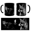 Mug bicolore Renard Zoo Corsica noir Taille unique