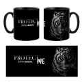 Mug bicolore Tigre Protect Me Zoo de Beauval noir Taille unique