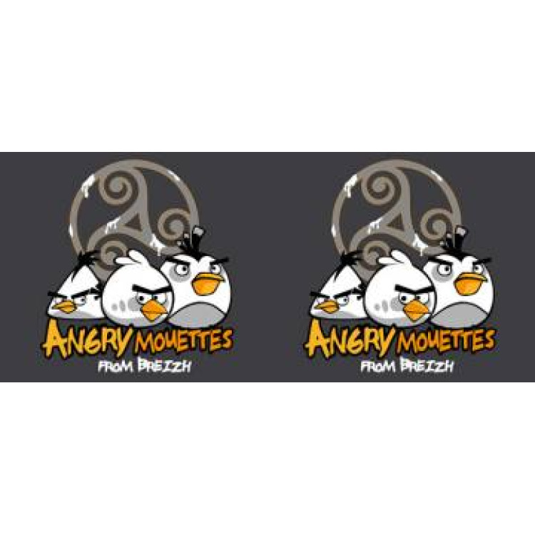 Mug blanc Angry Mouettes Blanc Taille unique