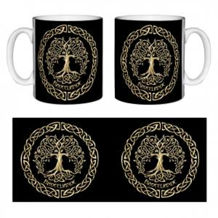 Mug blanc Arbre de Vie Brocéliande Blanc Taille unique