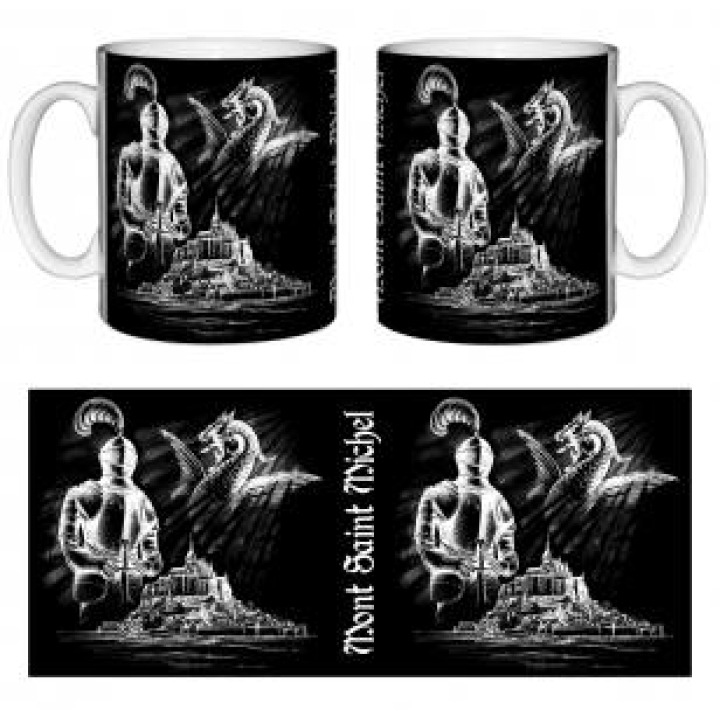 Mug blanc Armure Mont Saint Michel Blanc Taille unique