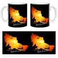 Mug blanc Bateau dans Carte Belle &Icirc;le en Mer Blanc Taille unique