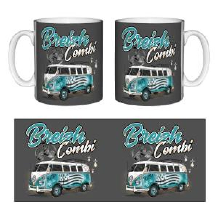Mug blanc Breizh Combi Blanc Taille unique