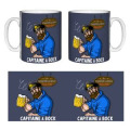 Mug blanc Capitaine &agrave; Bock Blanc Taille unique