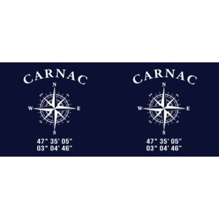 Mug blanc Carnac GPS Blanc Taille unique