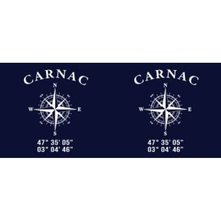 Mug blanc Carnac GPS Blanc Taille unique
