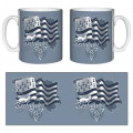 Mug blanc Carte/ Hermine Blanc Taille unique
