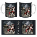 Mug blanc Cavalier sur Son Cheval Mont Saint Michel Blanc Taille unique