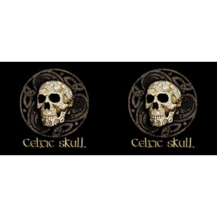 Mug blanc Celtic Skull Tête de Mort Blanc Taille unique