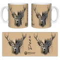 Mug blanc Cerf Native Tribes (Sable) Réserve de la Haute Touche Blanc Taille unique