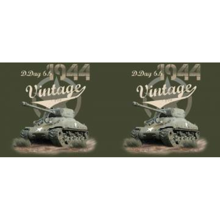 Mug blanc Char Vintage D-Day 6/6 1944 Blanc Taille unique