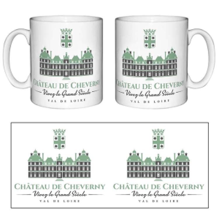 Mug blanc Château de Cheverny Vivez le Grand Siècle Blanc Taille unique