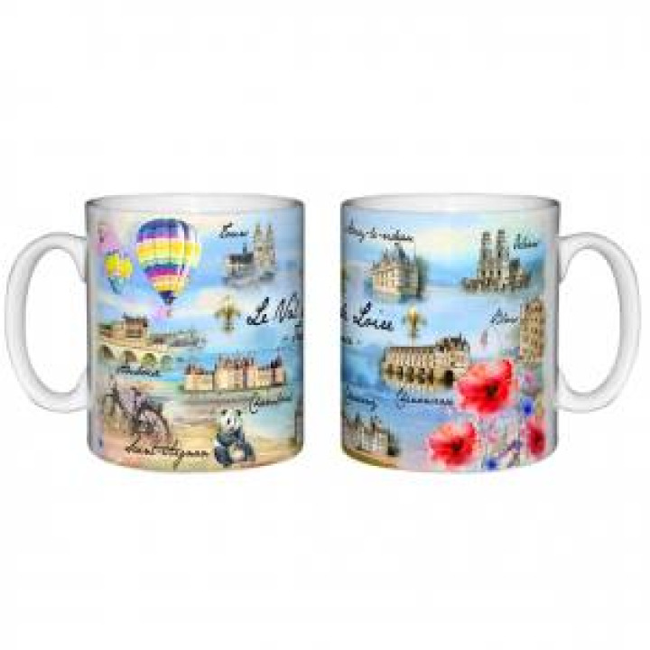 Mug blanc Châteaux Val de Loire France Blanc Taille unique