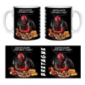 Mug blanc Deadpool la Bouffe... &agrave; l&rsquo;ouest Blanc Taille unique