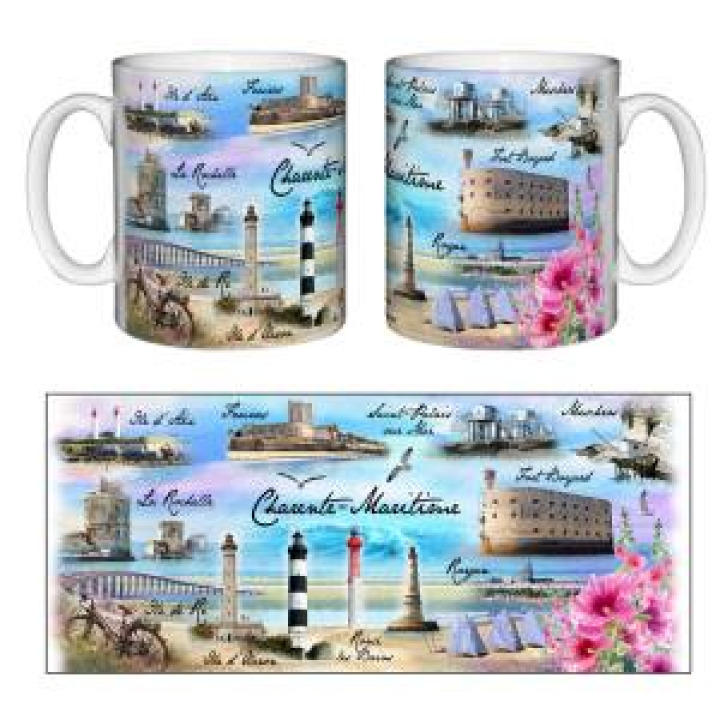 Mug blanc Décor Charente Maritime Blanc Taille unique