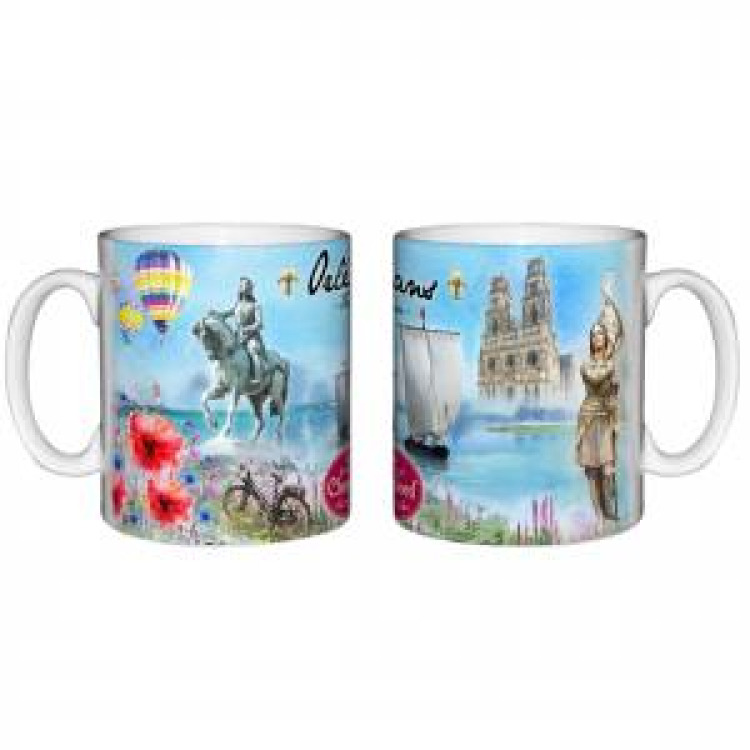 Mug blanc Décor Orleans France Blanc Taille unique