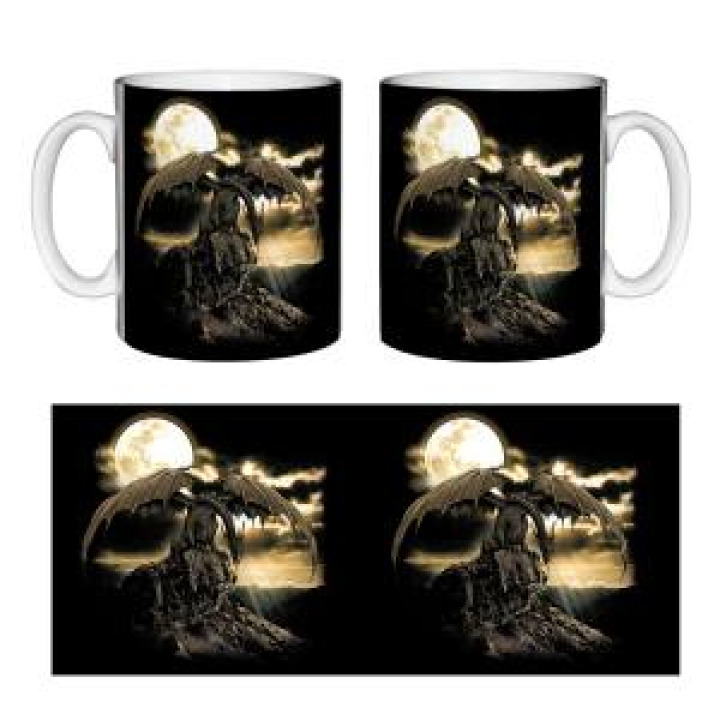 Mug blanc Dragon Au Clair de Lune Blanc Taille unique