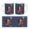 Mug blanc Dragon Breizh (Version Denim) Blanc Taille unique