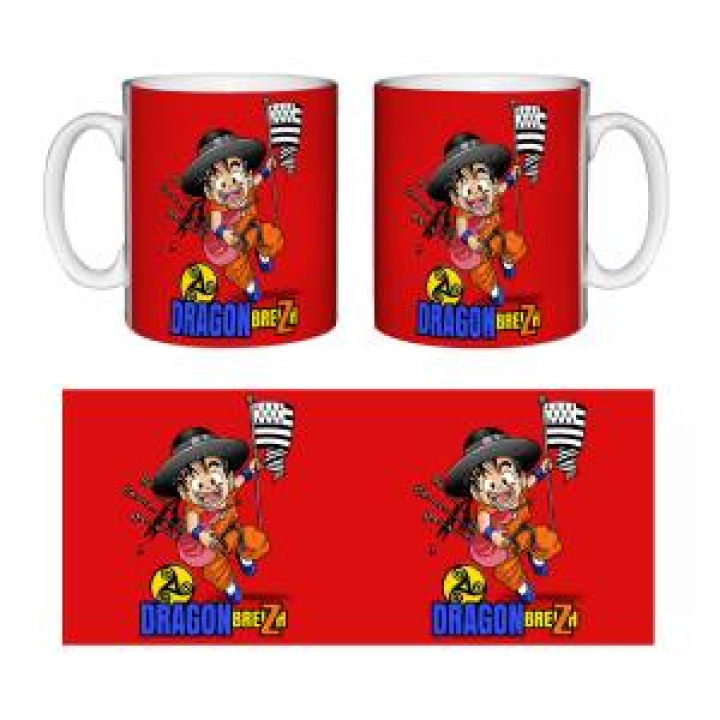 Mug blanc Dragon Breizh Version Rouge Blanc Taille unique