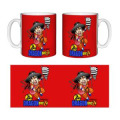 Mug blanc Dragon Breizh (Version Rouge) Blanc Taille unique