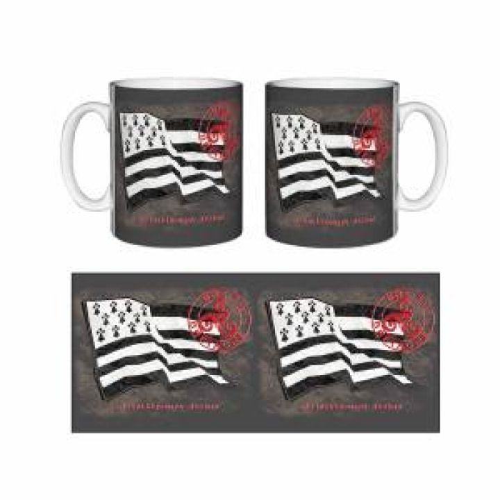 Mug blanc Drapeau Bretagne Blanc Taille unique