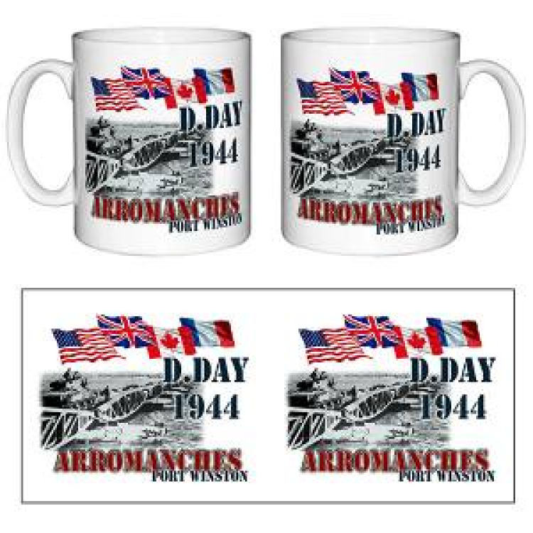 Mug blanc Drapeaux Port Winston (Sans Fond Gris) Blanc Taille unique
