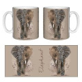 Mug blanc &Eacute;l&eacute;phant Natives Tribes Blanc Taille unique