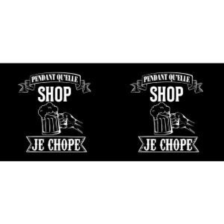 Mug blanc Elle Shop, je Chope Blanc Taille unique