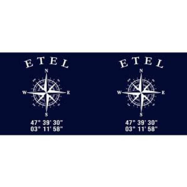 Mug blanc Etel GPS Blanc Taille unique