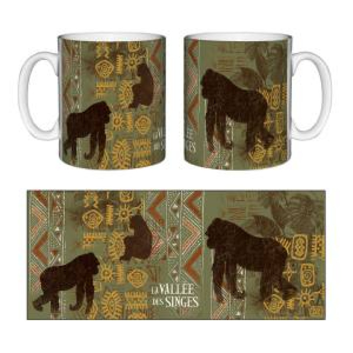Mug blanc Ethnic Africa 1 Gorille Vallée des Singes Blanc Taille unique