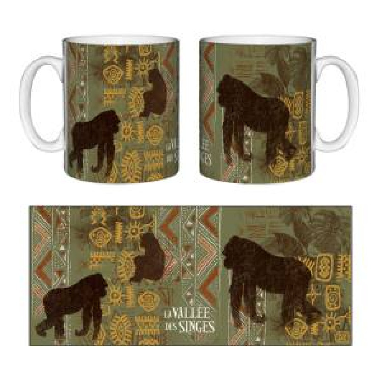 Mug blanc Ethnic Africa 1 Gorille Vallée des Singes Blanc Taille unique