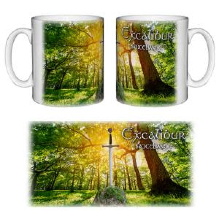 Mug blanc Excalibur Brocéliande Blanc Taille unique