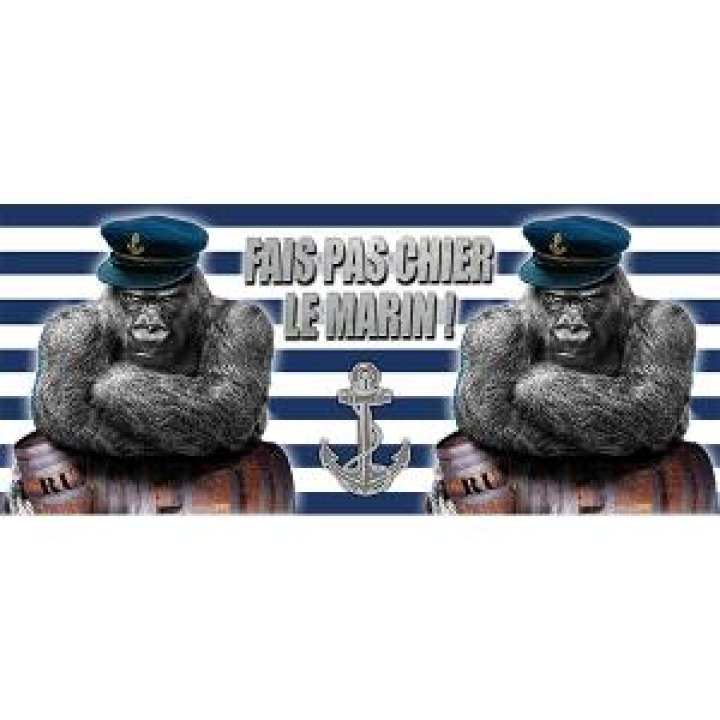 Mug blanc Fais Pas Chier le Marin Blanc Taille unique