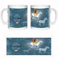 Mug blanc F&eacute;e Papillon sur Licorne Terre de L&eacute;gendes Blanc Taille unique