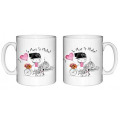 Mug blanc Fille Vélo Mont Saint Michel Blanc Taille unique
