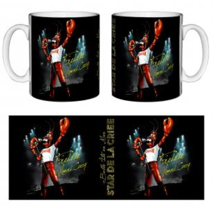 Mug blanc Freddie Homard Curry Star de la Criée Belle Île en Mer Blanc Taille unique