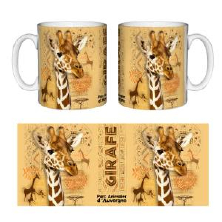Mug blanc Girafe Intemporel Parc Animalier dAuvergne Blanc Taille unique