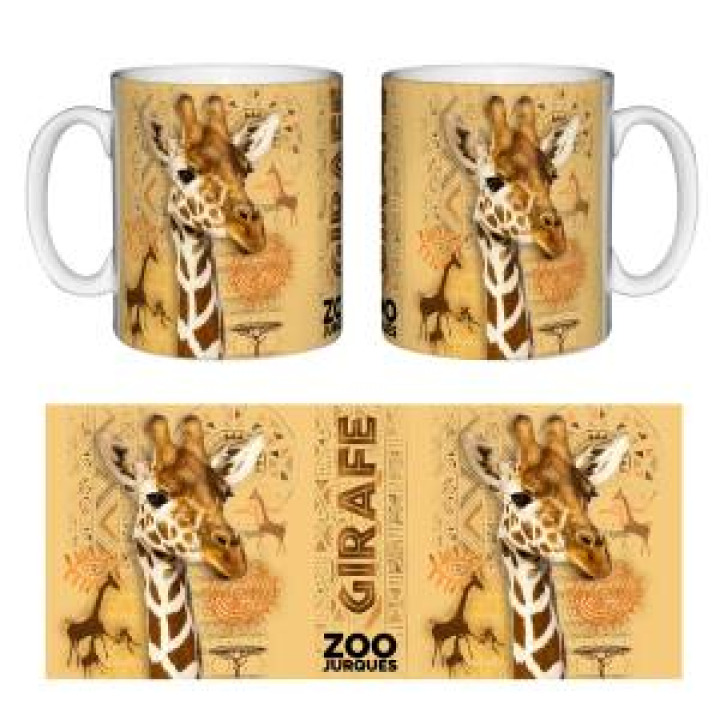 Mug blanc Girafe Intemporel Zoo de Jurques Blanc Taille unique
