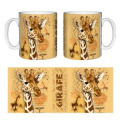 Mug blanc Girafe Intemporel Blanc Taille unique