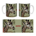 Mug blanc Girafe Linocut Bioparc Blanc Taille unique