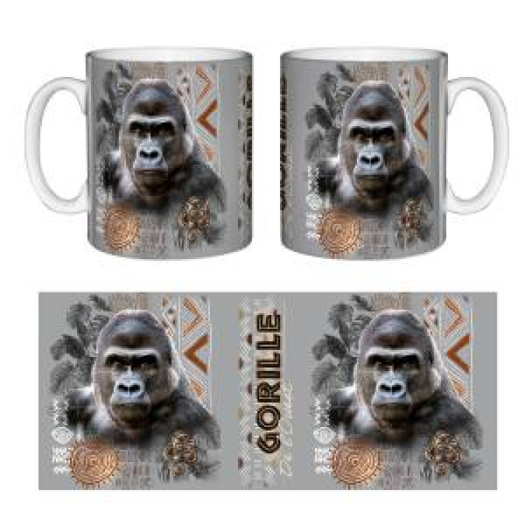 Mug blanc Gorille Intemporel Blanc Taille unique