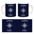 Mug blanc GPS Paimpol Blanc Taille unique