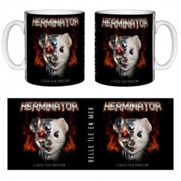 Mug blanc Herminator Belle &Icirc;le en Mer Blanc Taille unique