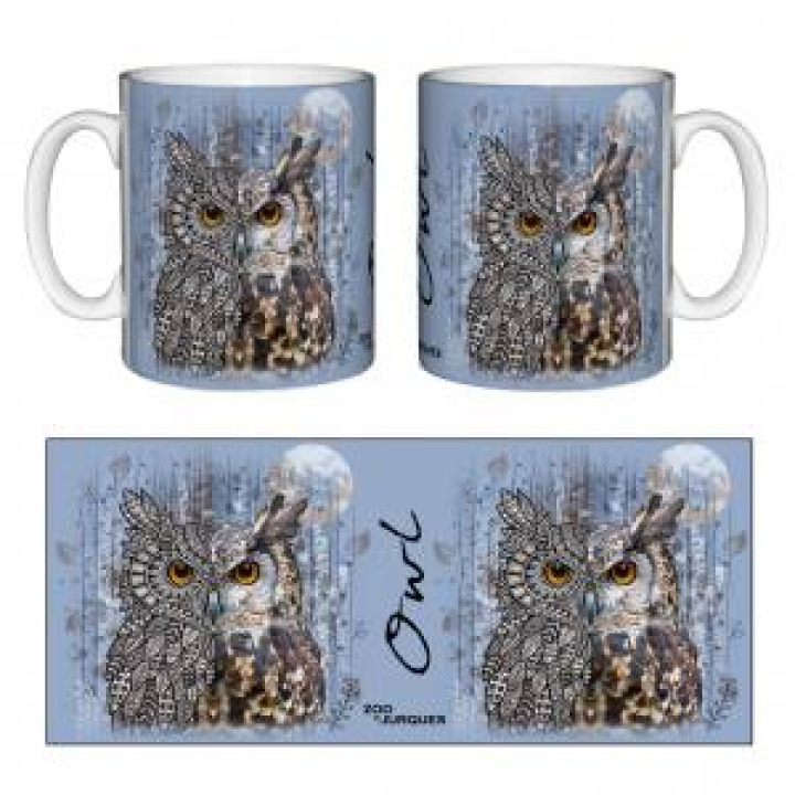 Mug blanc Hibou Native Tribes Zoo de Jurques Blanc Taille unique